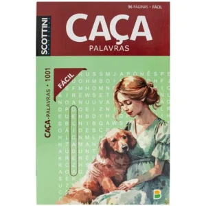 Livro Caça-Palavras Fácil 1001 Jogos - Scottini - 96 Páginas - Cachorro - Todolivro