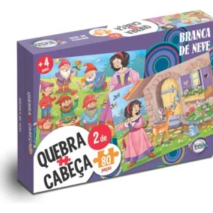 Quebra-Cabeça Branca De Neve 2 x 80 pçs