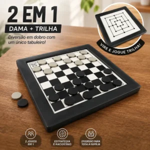 Jogo De Dama e Trilha 2x1