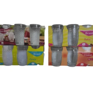 Conjunto C/6 Copos De Vidro - Modelos Diversos