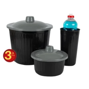 Kit Pia 3 Peças Preto