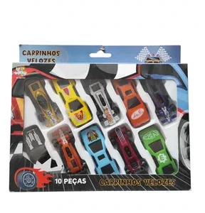 Kit C/10 Carrinhos Velozes - ToyKing