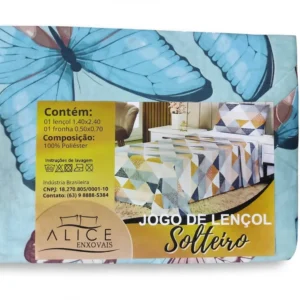 Jogo De Lençol + Fronha Solteiro - Alice Enxovais