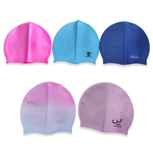 Touca De Natação 100% Silicone Tamanho Único - Cores Variadas