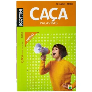 Livro Caça-Palavras Médio 1003 - Scottini - 96 Páginas - Megafone - Todolivro