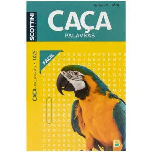 Livro Caça-Palavras Fácil 1025 Arara - Scottini - 96 Páginas - Todolivro