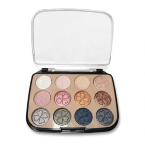 Paleta de Sombras Miss France Graceful 12 Cores - Tons Nude Rosé e Coloridos
